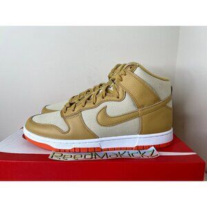 Nike Dunk High Premium Wheat Gold Orange Mens sizes